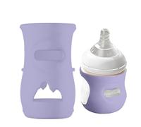 Couvertures de bouteille de lait en silicone-manchon de bouteille en verre alimentaire, boîtier isolant résistant à la chaleur | Protecteur de conteneur de traite pour , bouclier complet