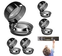 Couvertures de boutons - Boucliers de sécurité, gardes de chaleur | Vue transparente Design à l'épreuve des, serrures adhésives solides, protections de réglage, unités de sécurité