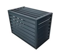 Couvertures de climatiseur extérieur, écran de clôture de climatiseur, écran de confidentialité décoratif pour climatiseur extérieur, séparateur d'espace à persiennes autoportant, écran de c