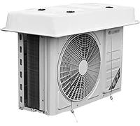 Couvertures De Climatiseurs pour Unités Extérieures, Couverture Étanche De Défense De L'unité De Climatisation Supérieure, Protège des Feuilles, De La Neige Et De La Poussière (Couleur : White, Tail