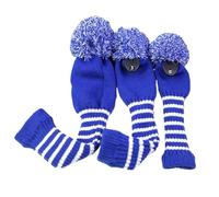 Couvertures De Club De Golf en Tricot - Set De -tête du Conducteur, Kit De Protection du De Golf | Accessoires De Protection De Club De À Trois Pièces, Fournitures Professionnelles De B