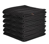 Couvertures de déménagement 4/6 paquets Couverture d'emballage professionnelle Coussinets de déménagement robustes for protéger les appareils de meubles(6 Pcs)