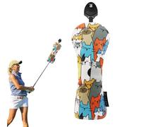 Couvertures De Golf Amusantes - Couverture De Conducteur Pour Chats Dessins Animés, Protection De Club En Cuir PU | Accessoire De Golf Fonctionnel Imperméable, Élégant Doyde Nouveauté Pour Hommes