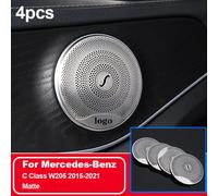 Couvertures De Haut-Parleur De Porte Pour Mercedes Benz,X253,W205,W213,Glc,E,C,Classe A-Pilier,Acier Inoxydable 256,Accessoires Intérieurs Brillants - Type 4pcs C Class Matte