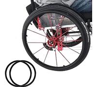 Couvertures de jante de poussée de fauteuil roulant de 24 pouces/22 pouces, 1 paire de couverture de protection d'anneau de poussée de roue arrière de fauteuil roulant, couvertures de main courante de