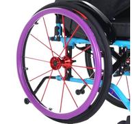 Couvertures De Jante De Poussée De Fauteuil Roulant En Silicone 24 Pouces/22 Pouces, Couvercle De Protection D'anneau De Poussée De Main Résistant À L'usure(Purple,24in)