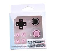 Couvertures de joystick souples ABXY Autocollant Skin D-pad Bouton Autocollants Capuchons pour NS2 Accessoires de jeu Accessoires de manette de jeu