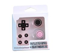 Couvertures de joystick souples ABXY Autocollant Skin D-pad Bouton Autocollants Capuchons pour NS2 Accessoires de jeu Accessoires de manette de jeu
