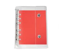 Couvertures de liant A6 / A7 | Couverture de planificateur de liant budgétaire en PVC transparent à 6 anneaux | Dossier de feuilles en vrac pour document Photo Ticket charge Budget Bureau scolaire Kid
