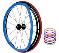 Couvertures de Main Courante de Fauteuil Roulant Housses de Protection for Anneau de Poussé Accessoires pour Fauteuil Roulant pour Améliorer L'adhérence et la Traction(Blue,22 inch)