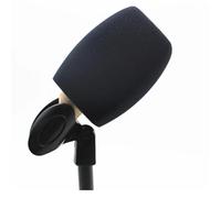Couvertures de mousse de microphone, Bonnette anti-vent en mousse for microphone à main, multicolore, lot de 2(Black)