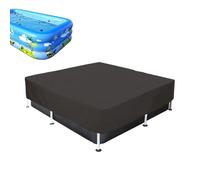 Couvertures De Natation Rectangulaires | Fiche De Protection Imperméable UV Pour Les Piscines Extérieures | Mauvaise Couverture De Poussière Résistante Aux Étangs De Natation Avec Structure Rectangula