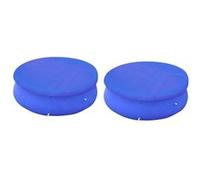 Couvertures de piscines rondes hors sol de 450 457 cm 2 pcs Bleu G