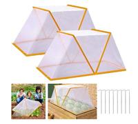Couvertures De Plantes AccéLéRatrices De Rangs De Jardin, Couvercle De Lit SuréLevé, Serre De Jardin Pliable 80 X 34 X 35 Cm, Petites Cages à Plantes De Serre, ProtéGer Les LéGumes Et Les Fruits (B2)
