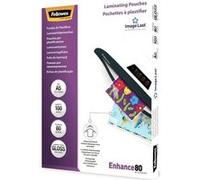 Fellowes laminating pouches enhance 80 micron - pack de 100 - brillant