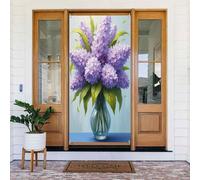 Couvertures de porte décoratives pour intérieur/extérieur, printemps, été, automne, hiver, Halloween, Noël, décoration d'intérieur