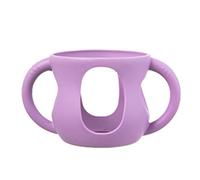 Couvertures de protection en silicone pour bouteilles en verre, résistant aux chocs, support flexible avec poignée, support en silicone élastique