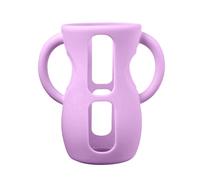 Couvertures de protection en silicone pour bouteilles en verre, résistant aux chocs, support flexible avec poignée, support en silicone élastique