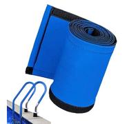 Couvertures de rail de piscine antidérapantes - Néoprène bleu, manchons de sécurité réglables, tissu résistant aux UV, fermeture à glissière facile à installer, protection thermique par isolation
