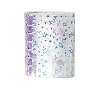 Couvertures de reliure - Coque de planificateur A7 à paillettes | Étui de rangement budgétaire en PVC transparent, mini feuilles volantes pour carnet de voyage, accessoire d'économie financière