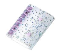 Couvertures de reliure, couverture de carnet d'étoiles scintillantes au format A7, couverture de cahier personnelle - pour classeur, journal intime, enveloppes d'argent, livres photo