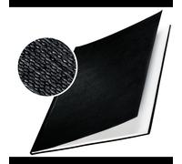 Couvertures de reliure Leitz impressBIND A4 carton 1.75mm surface toile de lin 105 feuilles noir 10 pièces