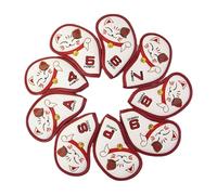 Couvertures de tête de club de golf | 9 pièces de fer Golf Case Cat Modèle, Protective Iron Club Couverture Protecteur imperméable golfeurs et débutants montrent votre style