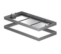 Couvertures de trou d'homme en acier inoxydable avec poignées Concea 60 x 60 cm encastrées pour accès extérieur lourd