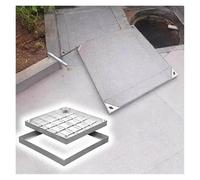 Couvertures de trou d'homme en métal durable - Design intégré robuste pour un accès sécurisé dans la cour, l'allée et le trottoir - Idéal pour l'inspection des égouts, des sous-sols et des fosses