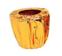 Couvertures décoratives pour pots de fleurs Couverture d'or réutilisable | Emballage floral pour la maison, le balcon, le jardin, le salon, le bureau, les mariages et les fêtes, les intérieurs