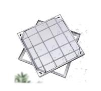 Couvertures d'inspection cachées en acier inoxydable, panneaux d'accès carrés, couvertures intégrées pour fosse septique (8 cm, 70 x 70 cm) pour une utilisation en extérieur