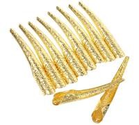 Couvertures D'ongles Délicates 10pcs Fer Or Festival Célébration Halloween | Bout du Doigt, Bagues Creuses Style Exotique, pour Cosplay et Danse, Lot de 10 Pièces