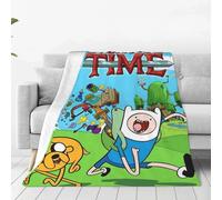 Couvertures En Flanelle Finn Et Jake, Motifs Dessins Animes D'aventure, Decoration De Lit, Canape, Couvre-Lit Doux Et Chaud