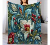 Couvertures En Molleton De Flanelle, Couvertures Moelleuses Douces, Couverture De Canapé En Microfibre Légère Et Confortable/Couverture Canapé Adultes, 230 X 270 Cm, Éléments Vigne Rétro Élégant