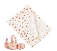 Couvertures en mousseline pour bébé | Couverture d'emmaillotage d'été en coton pour tout-petits | Réception et emballage confortables, serviette de bain unisexe douce pour la peau, couverture d'allait