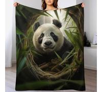 Couvertures en Panda Flannel, Couvertures Douce Plaid Douillet pour Le Lit, Le Canapé, Le Voyage Et L'extérieur, 150×200cm