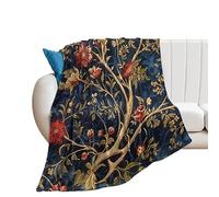 Couvertures et jetés de sieste en flanelle épaisse et chaude pour canapé, lit, sofa, chaise, bordeaux, doré, bleu marine, 101,6 x 127 cm
