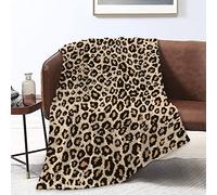 Couvertures Fleece Throw Blanket Soft Cool Leopard Skin Flannel Blankets for Adults Kids Bed Throws Blanket for Couch Sofa Bed Office