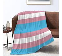 Couvertures Fleece Throw Blanket Soft Transgender Pride Flag Flannel Blankets for Adults Kids Bed Throws Blanket for Couch Sofa Bed Office