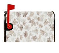 Couvertures magnétiques de boîte aux lettres à motif de feuilles, automne rustique pour extérieur, jardin, cour, 53,3 x 64,9 cm