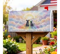 Couvertures magnétiques de boîte aux lettres avec ailes d'aquarelle fantaisistes pour décoration de jardin, terrasse, 53,3 x 64,9 cm