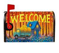 Couvertures magnétiques de boîte aux lettres de camion - Décoration extérieure - 53,3 x 64,9 cm - Orange