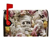 Couvertures magnétiques de boîte aux lettres en tissu avec yeux mystiques floraux pour décoration de porche, 53,3 x 64,9 cm