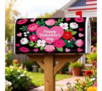 Couvertures magnétiques en forme de cœur pour boîte aux lettres de Saint-Valentin, décoration de jardin, terrasse, 45,7 x 53,3 cm