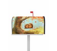 Couvertures magnétiques pour boîte aux Lettres d'automne, Taille Standard 47 x 55 cm, Motif hérisson Mignon, Amour, érable, décoration pour Jardin, Cour, Maison, extérieur