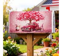 Couvertures magnétiques pour boîte aux lettres en forme de cœur pour Saint-Valentin, arbre ludique, voiture, Saint-Valentin, pêche, décoration de jardin, terrasse, 45,7 x 53,3 cm