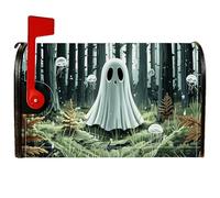 Couvertures magnétiques pour boîte aux lettres fantôme, méduses effrayantes, fougères, Halloween, pour décoration de jardin, cour, 53,3 x 64,5 cm