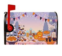 Couvertures magnétiques pour boîte aux lettres thème table à dessert Halloween citrouilles 53,3 x 63,5 cm