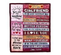 Couvertures personnalisées pour ma Petite Amie de Mon Petit ami, tu ES Mon Amour, Un Gros câlin, Petite Amie, Anniversaire, Saint-Valentin, Noël, Couverture Polaire personnalisée