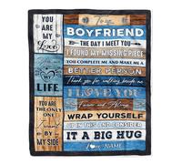 Couvertures personnalisées pour Mon Petit ami de ma Petite Amie Tu ES Mon Amour Un Gros câlin Petit ami Anniversaire Saint Valentin Noël Couverture Polaire personnalisée
